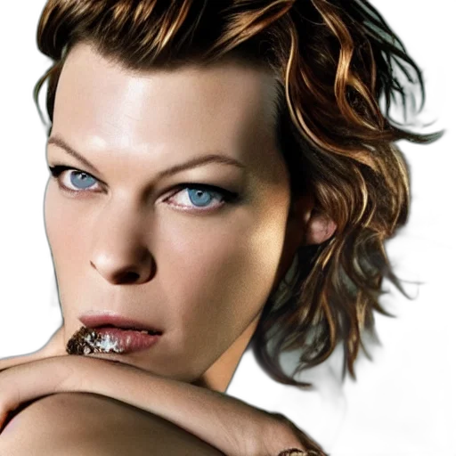 jewelry, hair, face, photorealistic transparent PNG cut-out