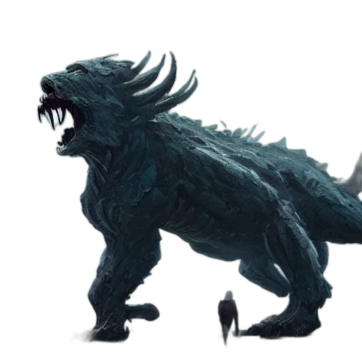 dragon, creature, animal, concept art transparent PNG cut-out