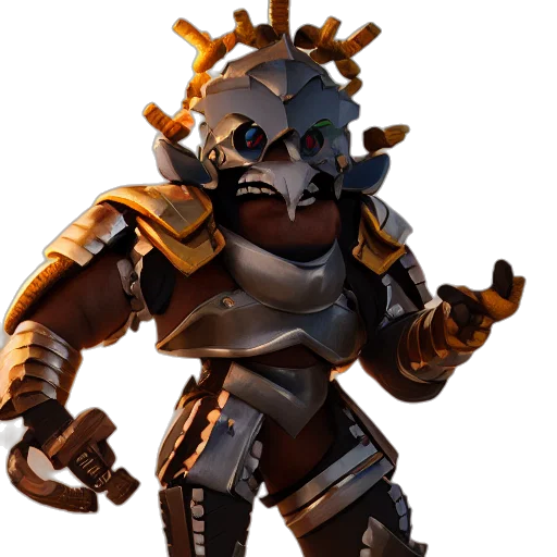 robot, mask, weapon, creature transparent PNG cut-out