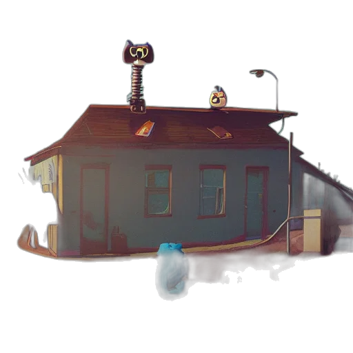 building, robot, hat, crown transparent PNG cut-out