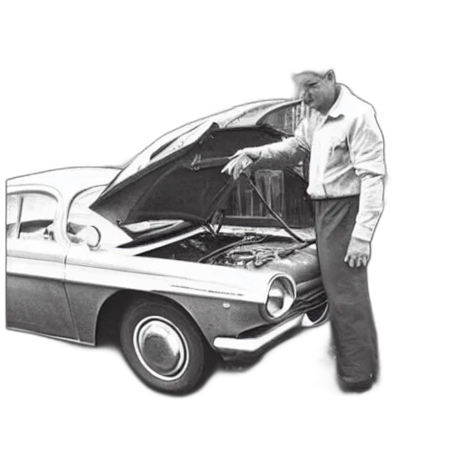 car, jacket, staff, weapon transparent PNG cut-out