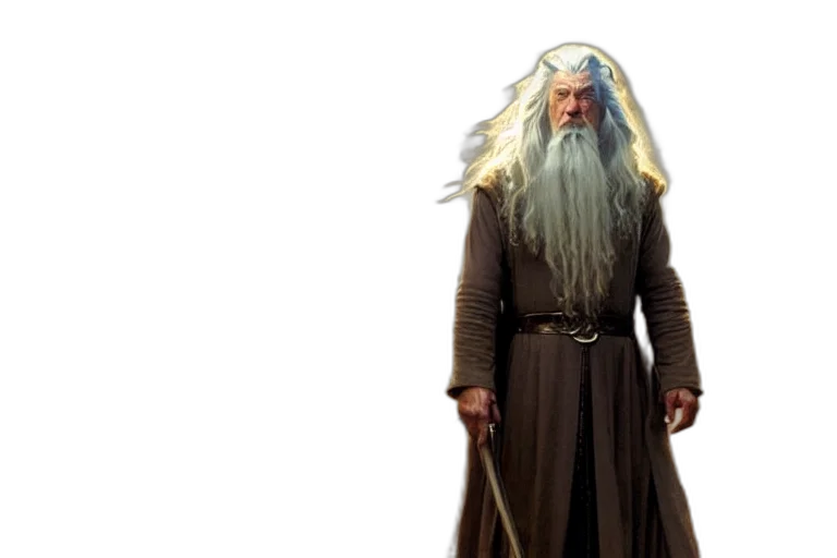staff, dragon, sword, hair transparent PNG cut-out