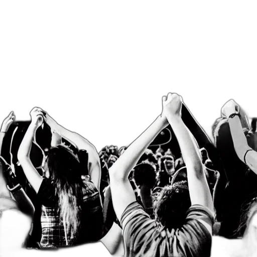 pencil sketch, friends, dancing, alternative transparent PNG cut-out