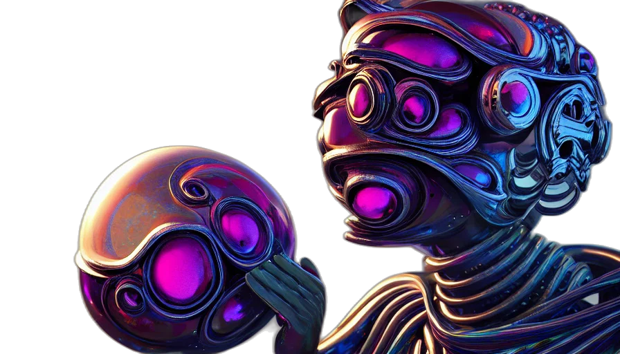 robot, mask, creature, face transparent PNG cut-out