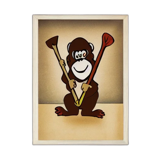 staff, animal, cartoon, concept art transparent PNG cut-out