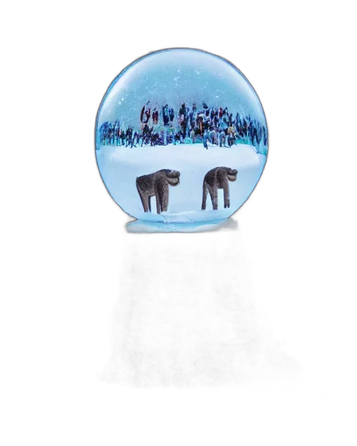 concept art, snow, photo, whole transparent PNG cut-out