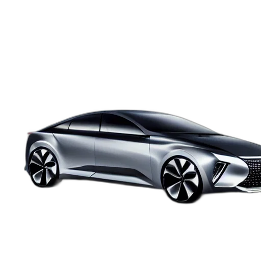 car, concept art, 3d render, photorealistic transparent PNG cut-out