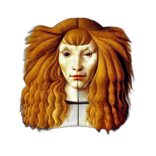 hair, crown, mask, face transparent PNG cut-out