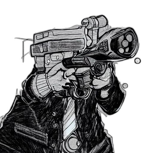 weapon, jacket, comic book art, concept art transparent PNG cut-out