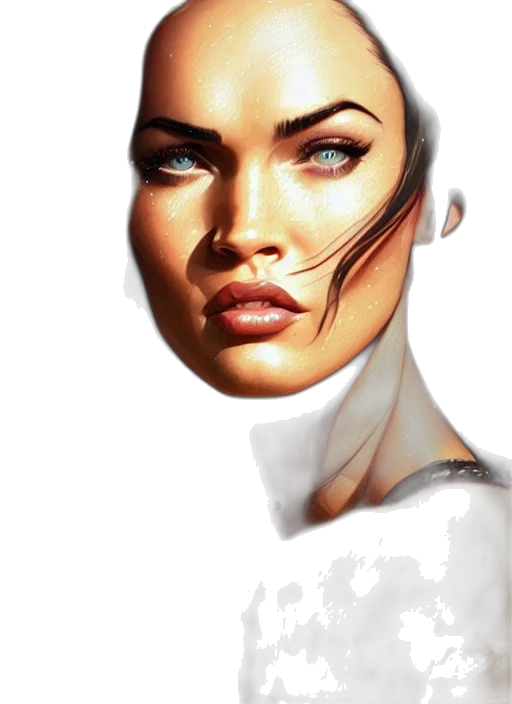 face, mask, jewelry, photorealistic transparent PNG cut-out