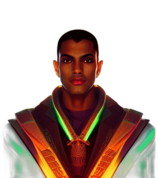 staff, face, robot, jacket transparent PNG cut-out
