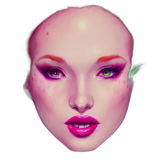 face, mask, creature, crown transparent PNG cut-out