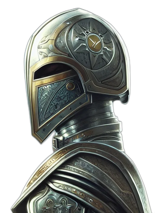 mask, sword, robot, crown transparent PNG cut-out