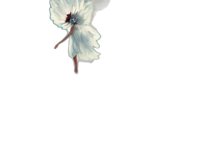 flower, crown, staff, dress transparent PNG cut-out