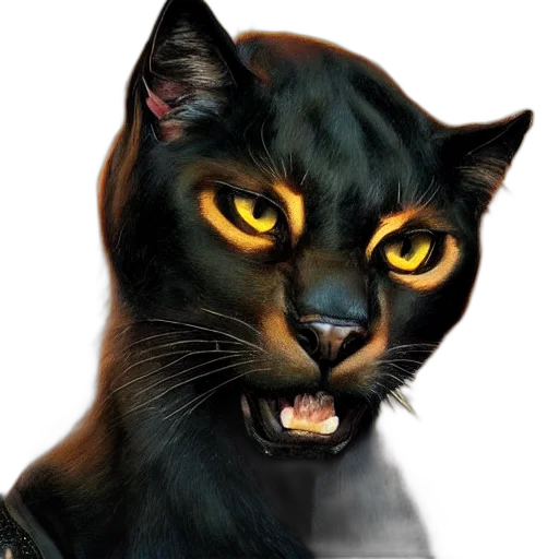 animal, creature, face, photorealistic transparent PNG cut-out