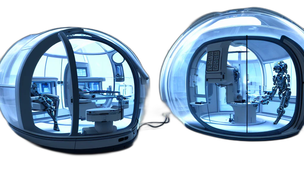 3d render, concept art, cyberpunk, photorealistic transparent PNG cut-out