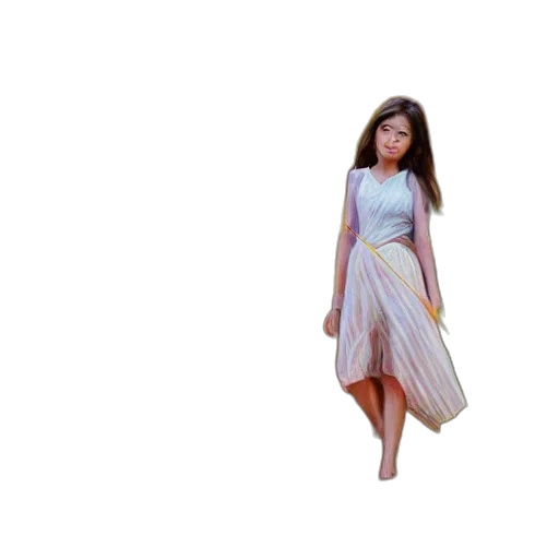 dress, creature, hair, robot transparent PNG cut-out
