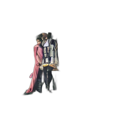 jacket, robot, 3d render, pixel art transparent PNG cut-out
