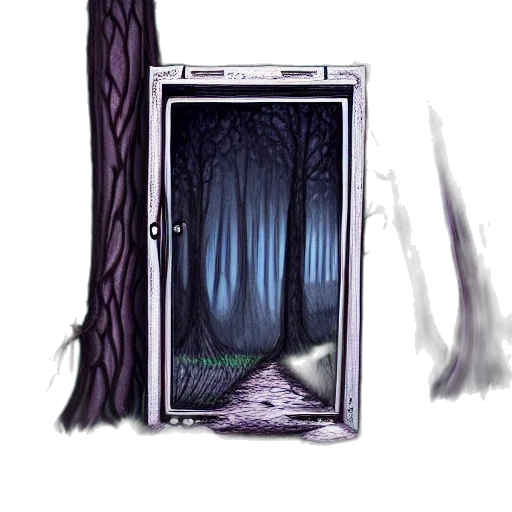 tree, creature, staff, dress transparent PNG cut-out
