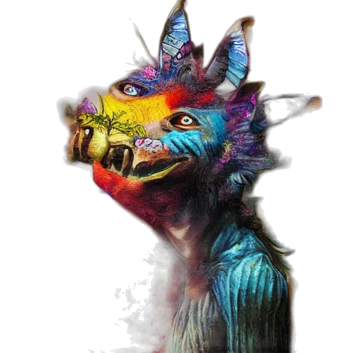 dragon, creature, mask, animal transparent PNG cut-out