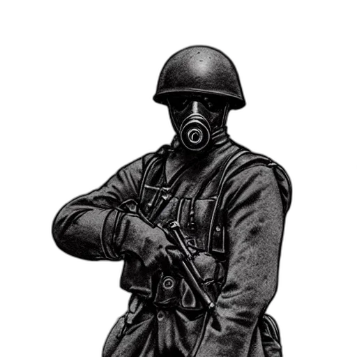 mask, jacket, staff, face transparent PNG cut-out