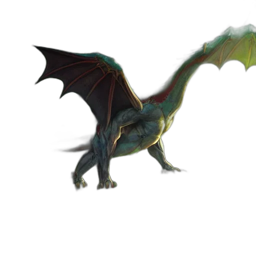 dragon, creature, animal, staff transparent PNG cut-out