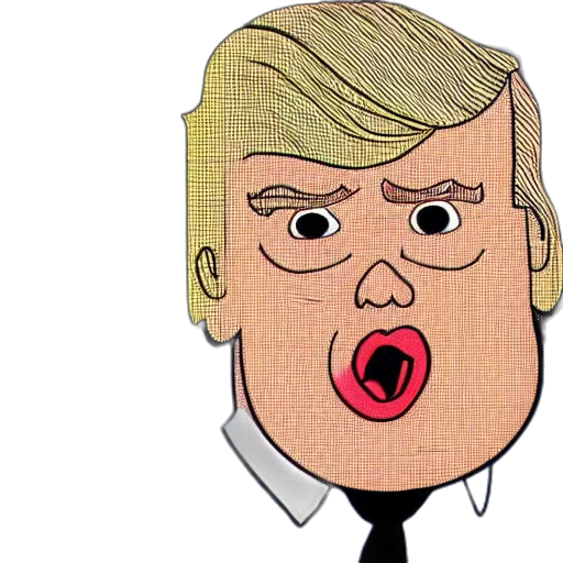face, mask, cartoon, comic book art transparent PNG cut-out