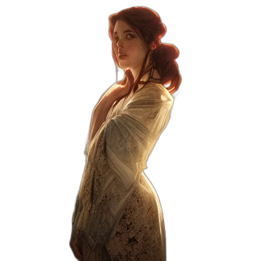 dress, staff, face, jacket transparent PNG cut-out