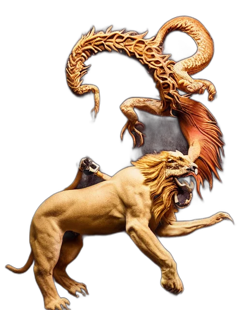 dragon, animal, creature, staff transparent PNG cut-out