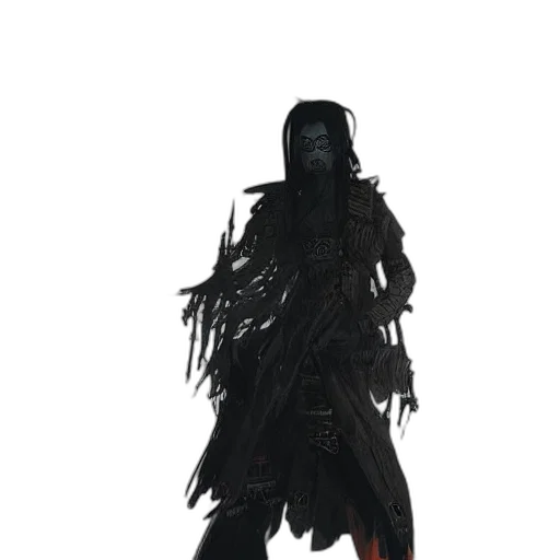 mask, creature, staff, dress transparent PNG cut-out