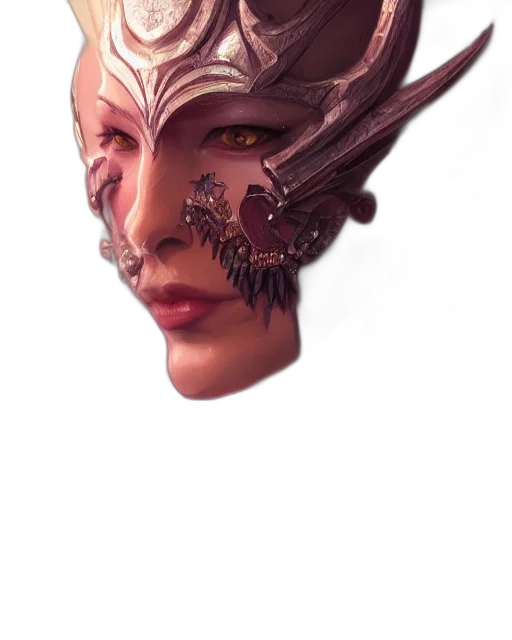 mask, face, crown, creature transparent PNG cut-out