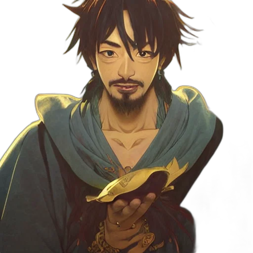 staff, mask, fantasy art, anime transparent PNG cut-out