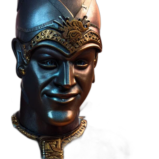 mask, crown, face, staff transparent PNG cut-out