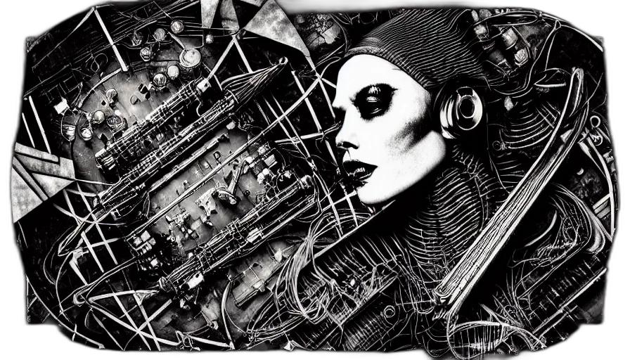 robot, mask, cyberpunk, comic book art transparent PNG cut-out