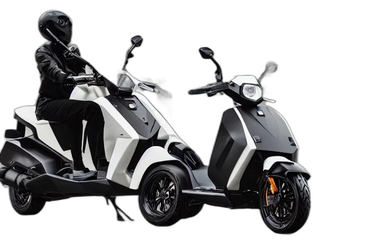 scooter, designed, produced, lamborghini transparent PNG cut-out