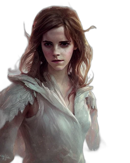 face, fantasy art, concept art, photorealistic transparent PNG cut-out