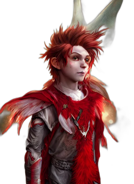 dragon, staff, jacket, fantasy art transparent PNG cut-out