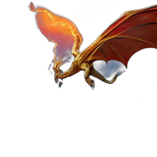 dragon, staff, sword, weapon transparent PNG cut-out
