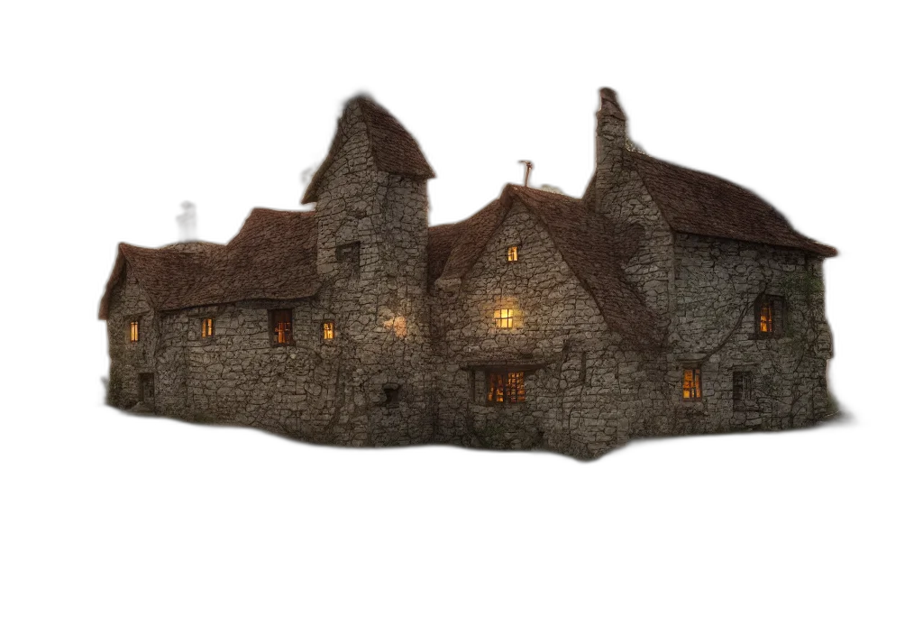 building, 3d render, concept art, fantasy art transparent PNG cut-out