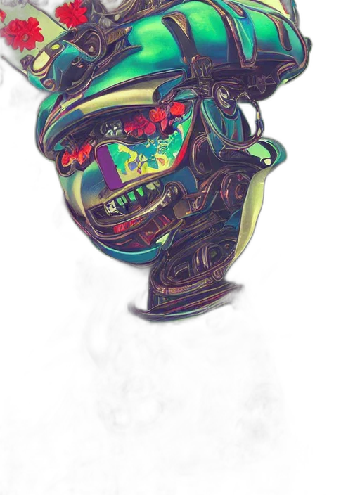 mask, robot, face, creature transparent PNG cut-out
