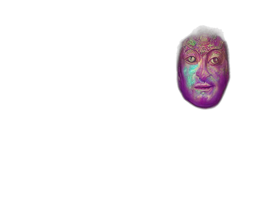 face, mask, robot, creature transparent PNG cut-out
