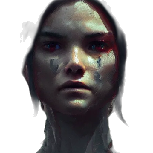 face, mask, robot, creature transparent PNG cut-out