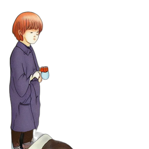 bottle, jacket, watercolor, concept art transparent PNG cut-out