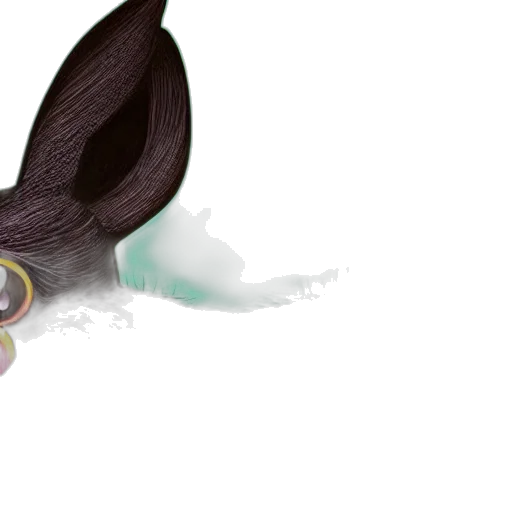 dragon, creature, mask, hair transparent PNG cut-out