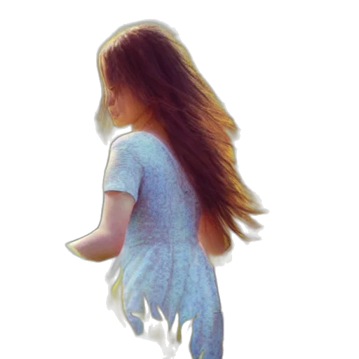 dress, hair, jacket, face transparent PNG cut-out