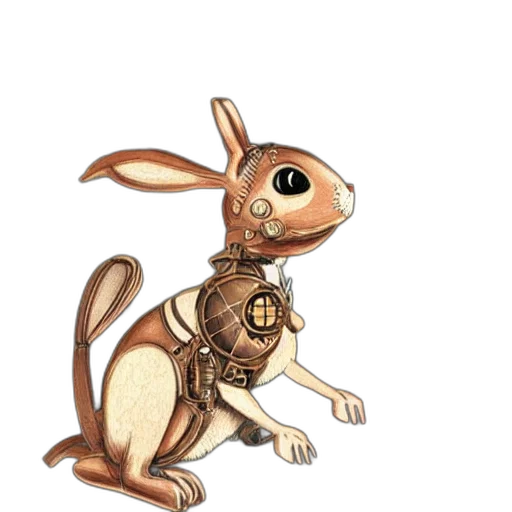 staff, animal, robot, creature transparent PNG cut-out