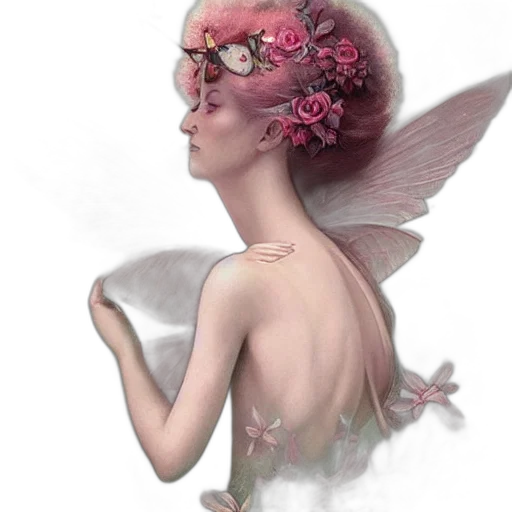 crown, mask, flower, face transparent PNG cut-out
