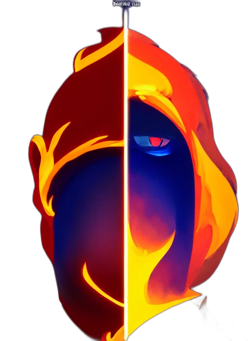 mask, face, crown, staff transparent PNG cut-out