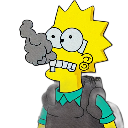 jacket, mask, staff, robot transparent PNG cut-out
