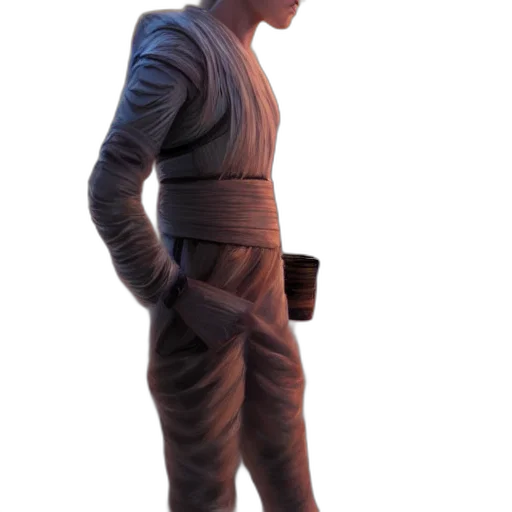 staff, robot, jacket, creature transparent PNG cut-out